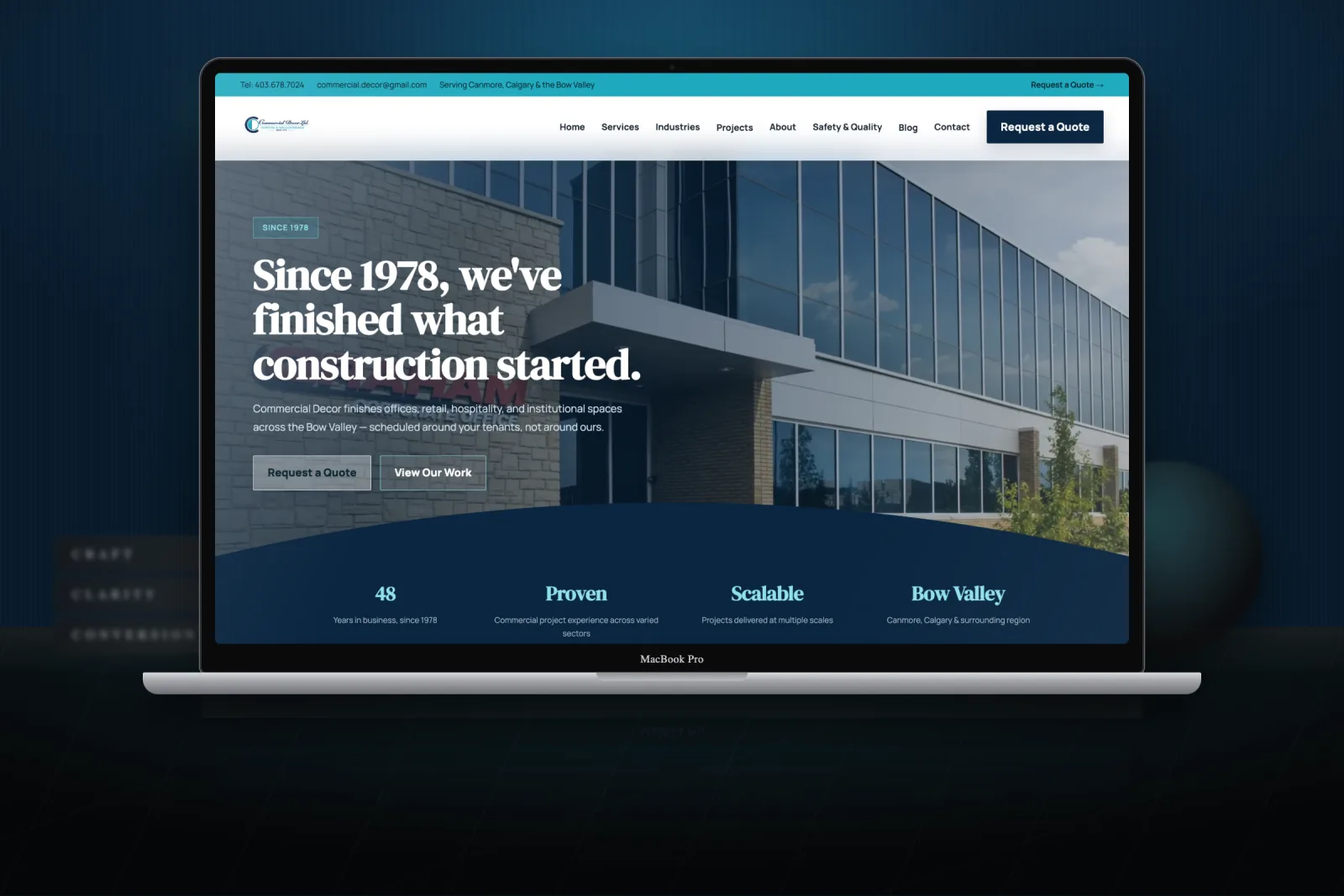 Commercial Decor Ltd website