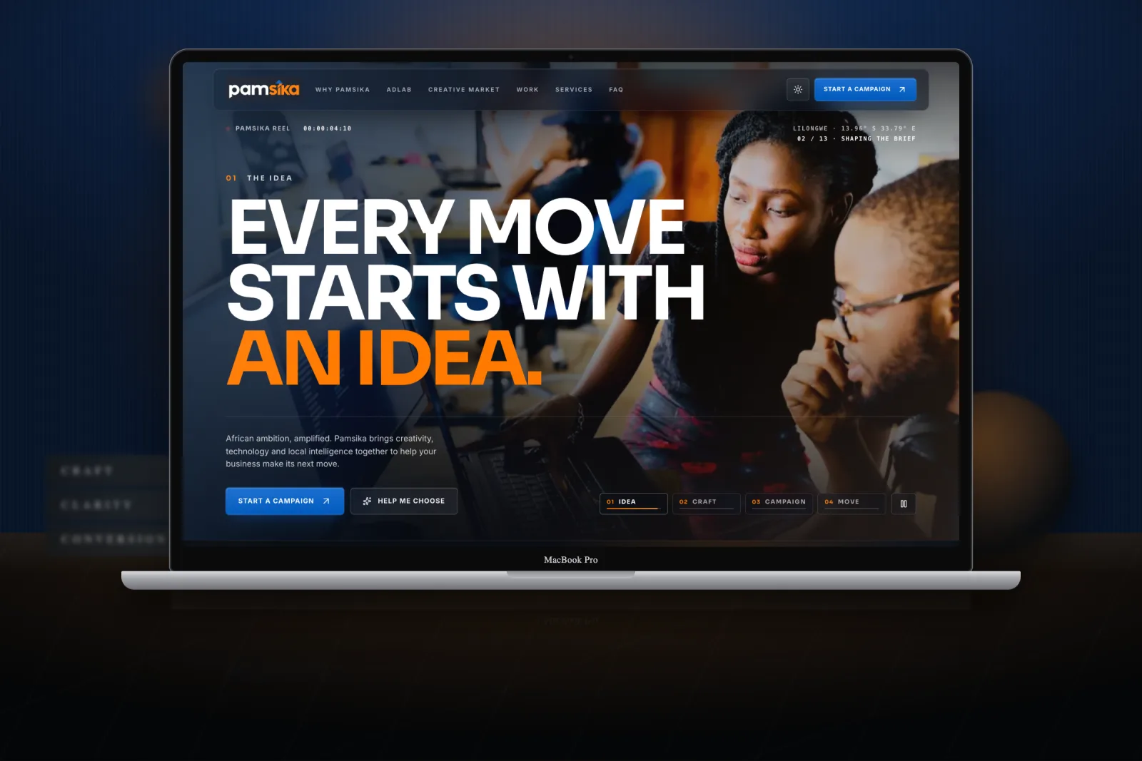 Pamsika website